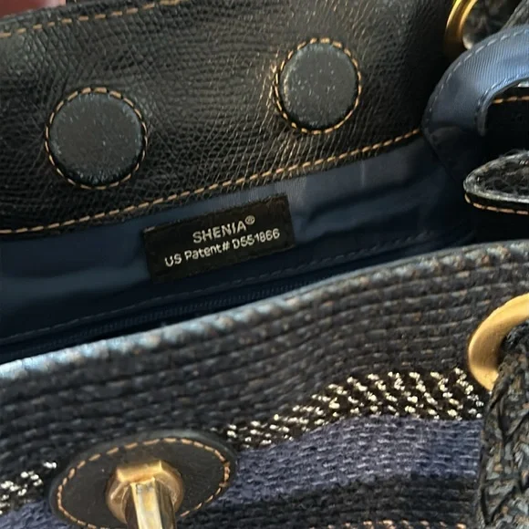 Eric Javits Shenia Squishee Metallic Woven Tote. - Picture 12 of 12